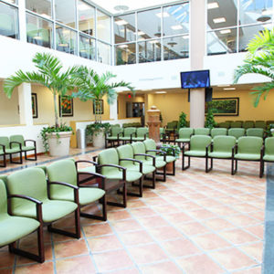 Interior of Leon Medical Centers West Hialeah building