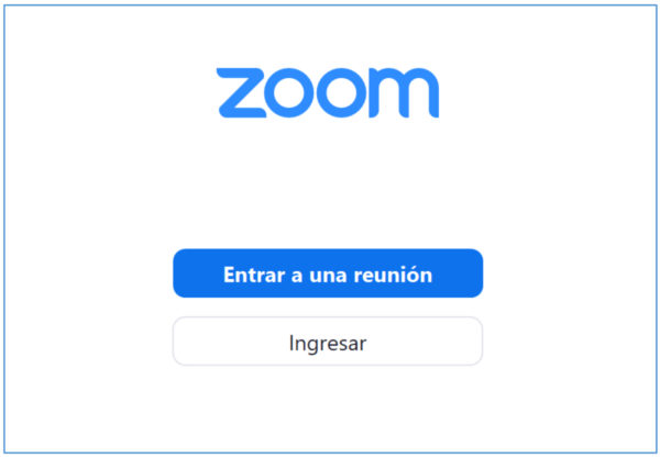 Zoom prompt in Spanish