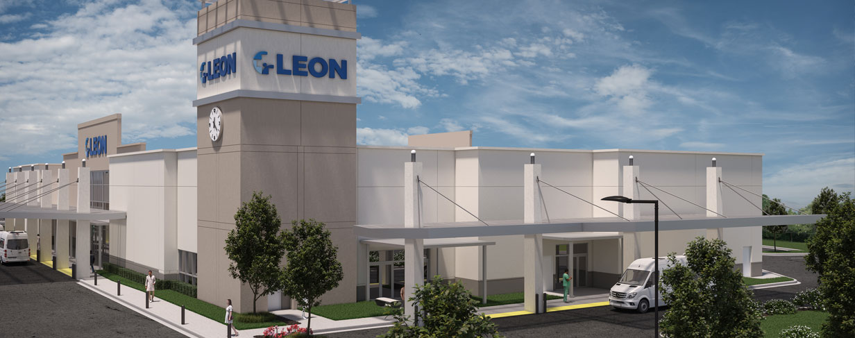 Architectural rending of the new Leon Medical Centers at Homestead