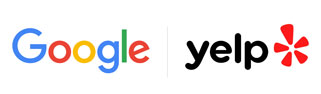 Google and Yelp logos