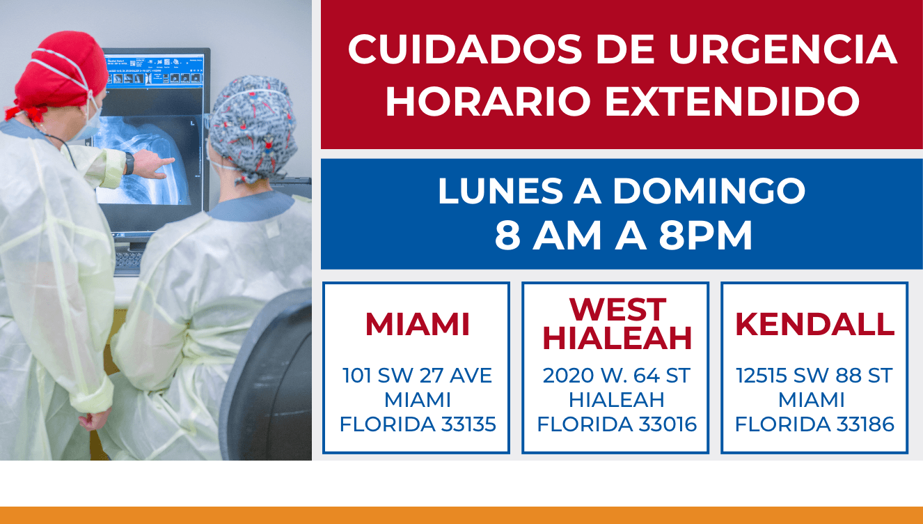 Cuidados de urgencia horario extendido